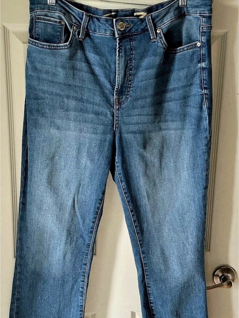 Seven7 Straight Leg Jeans in Blue Sz 16